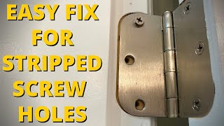 Hinge Hole Repair FAST, EASY, STRONG!