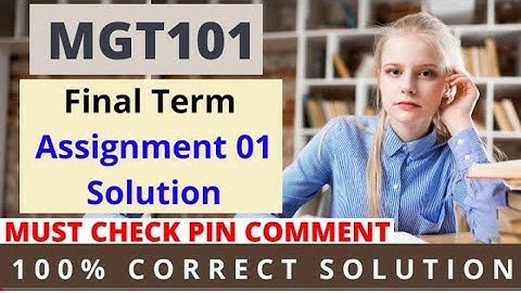 Mgt101 Assignment 1 SOLUTION  2021 by Vu Study