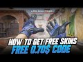 HOW TO GET FREE CS2 SKINS 2024 - FREE 0.70$ PROMO CODE - CS2 CASE OPENING 2024