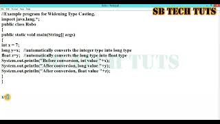 Type Conversion in Java | Widening | Implicit Conversion | Java Programming | Telugu