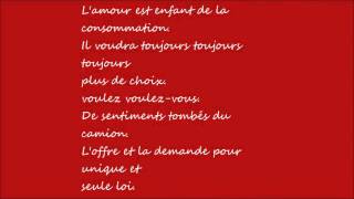 Carmen-Stromae --Lyrics