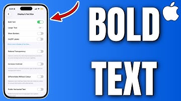 How To Bold Text On Iphone (2025)