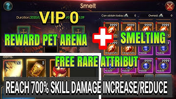 FREE RARE ATTRIBUT!! REWARD PET ARENA + SMELTING!! LEGACY OF DISCORD