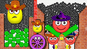 Satisfying mobile games play - 1002 draw To Smash Vs Hide Ball Brain Teaser Game - Brain  #hideball