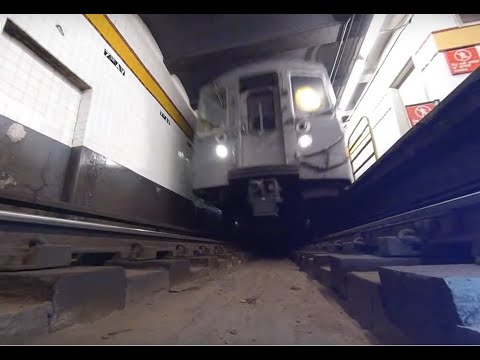 Approaching Subway Train in 360