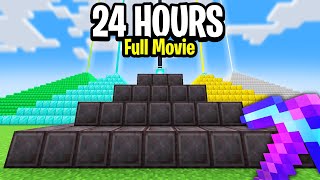 I Played Minecraft Hardcore for 24 Hours STRAIGHT! [FULL MOVIE]