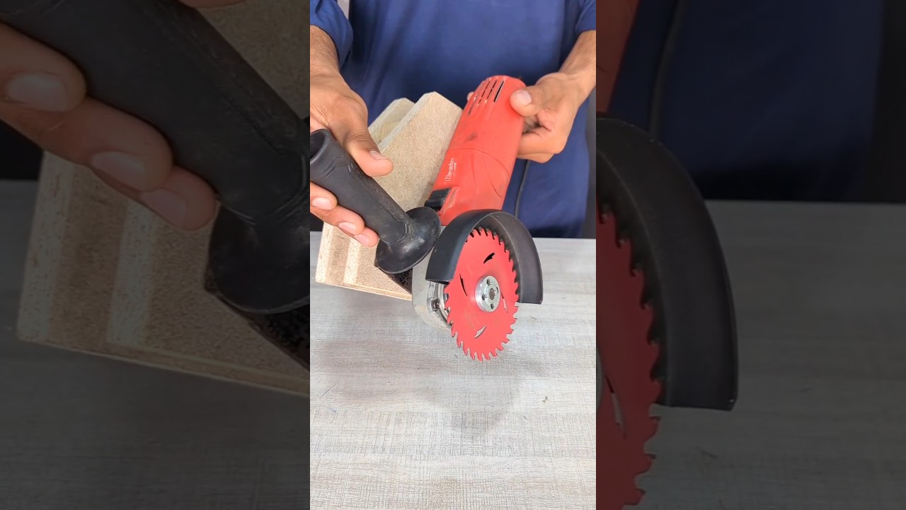 New way to make a sliding cutter from an angle grinder