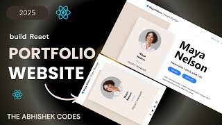 How to Develop Responsive Portfolio Website using React & Tailwind CSS | React Project in Hindi
