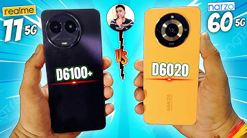 Realme 11 5G Vs Narzo 60 5G Speed Test | Dimensity 6100+ Vs Dimensity 6020 | 5g Mobile Under 15K