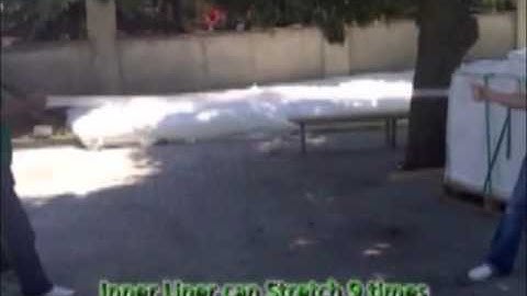 K Flex Flexible IBC Material Elasticity & Strength.wmv