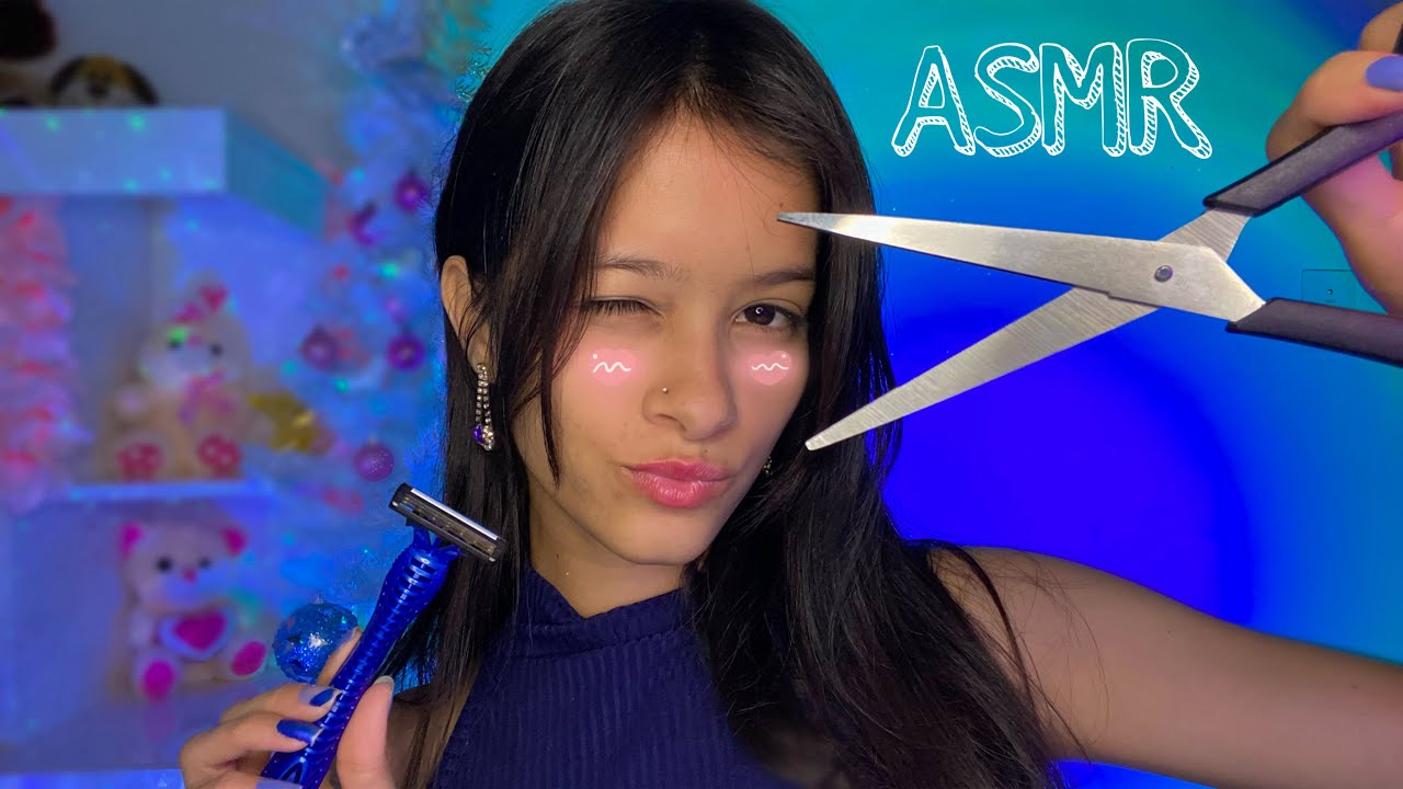 ASMR| SUA NAMORADA FAZENDO A SUA BARBA 💈💖