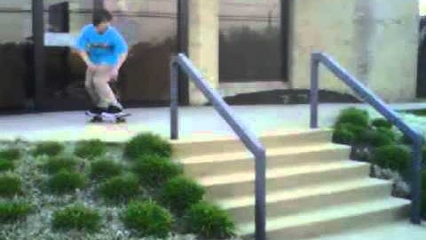 Ian Martin Front and Backside boardslide knobbed rail