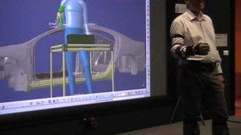 Human tracking with fingers - Delmia