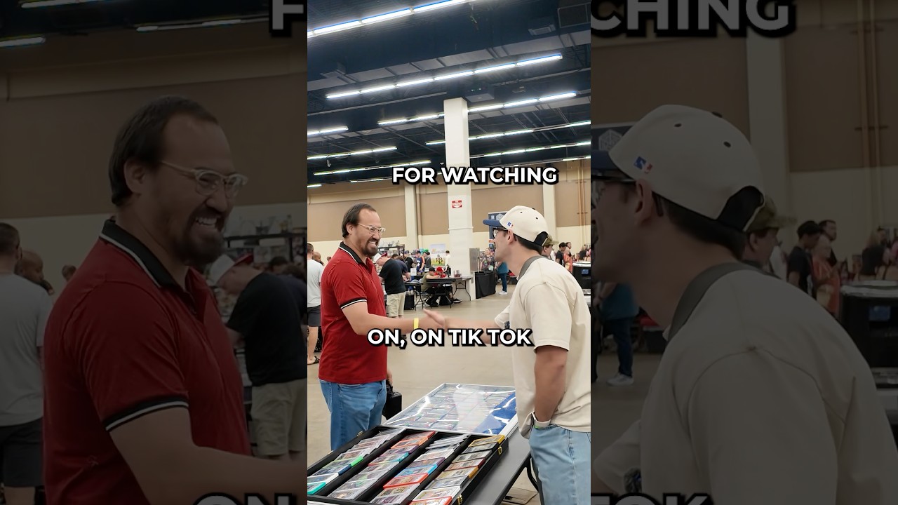 MEETING COOL PEOPLE! Best part of making these videos 👌 #pokemon #vendorpov #cardshow #greninja