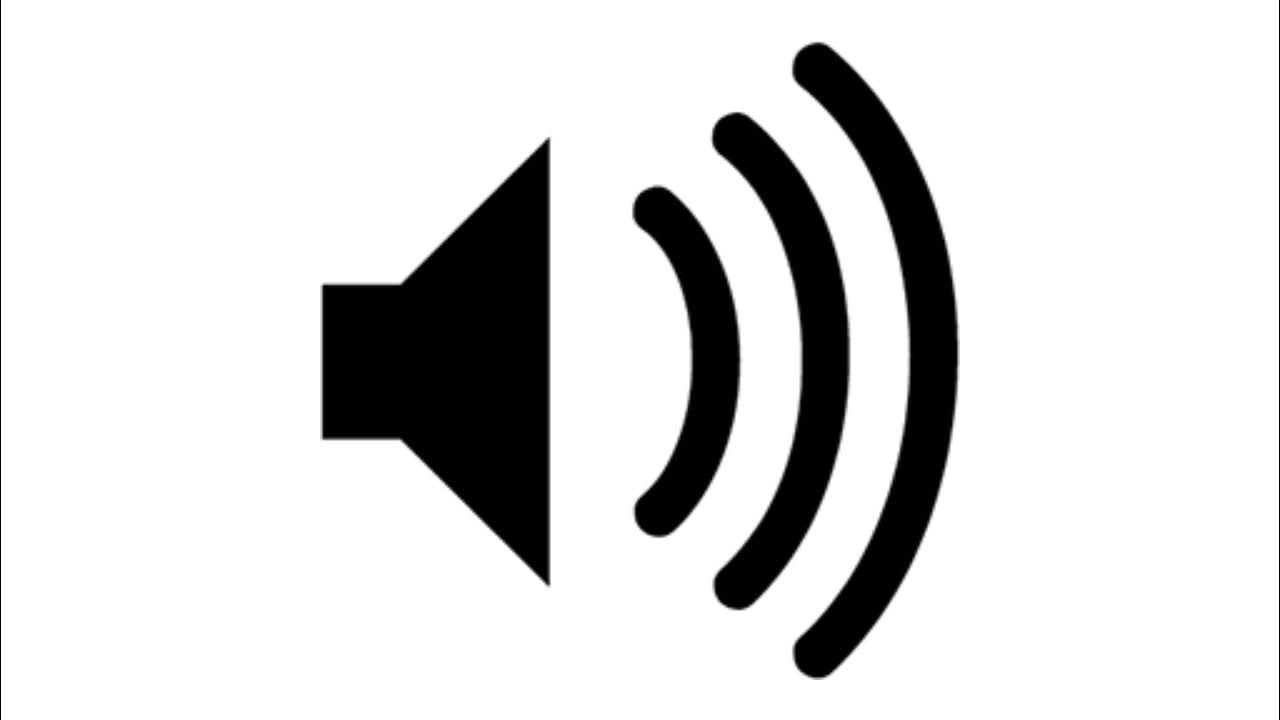 Notification sound. Знак звуковой сигнал. black sound.