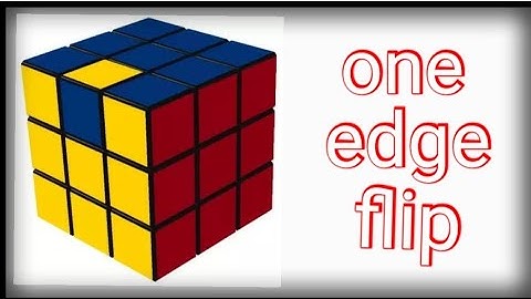 How to flip an single edge on 3x3, impossible but possible# shorts