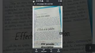 EVS Project Class 11th And 12th || Project Of Air Pollution #airpolution #project #short #YouTube