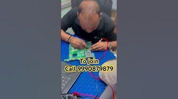 Laptop repairing training course motherboard tracing karte hue practical class
