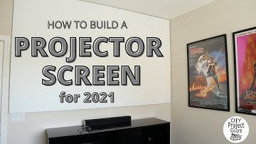 Hoe bouw je een projectiescherm | DIY projectiescherm | Hoe bouw je een filmscherm