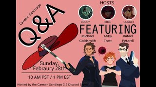 Carmen Sandiego Voice Actor QnA Panel [Official Stream]