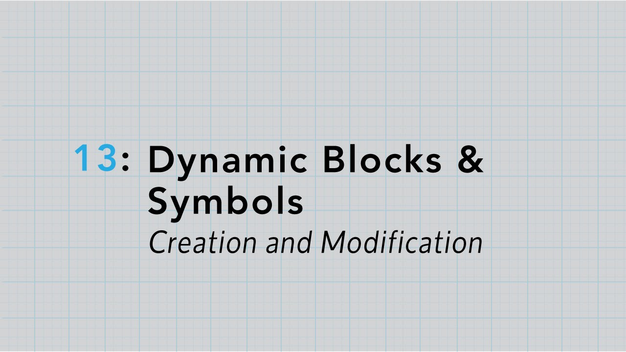 TICE 13 Dynamic Blocks and Electrical Symbols - YouTube