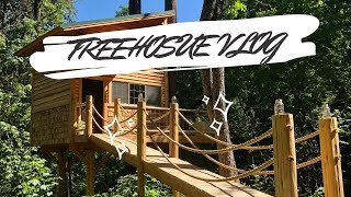 TINY TREE HOUSE CABIN TOUR!