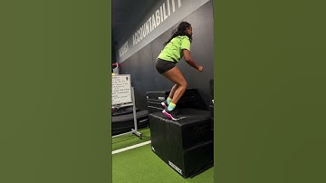 Lateral depth drop + rotational box jump