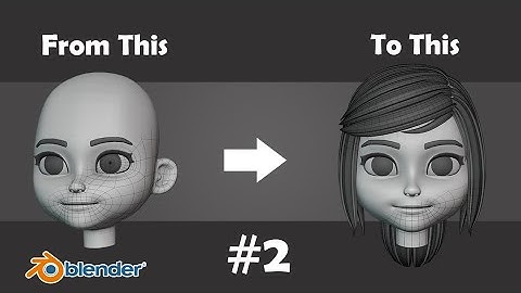 Modeling a Character in Blender 3d 2.83 Part 2 - Hair