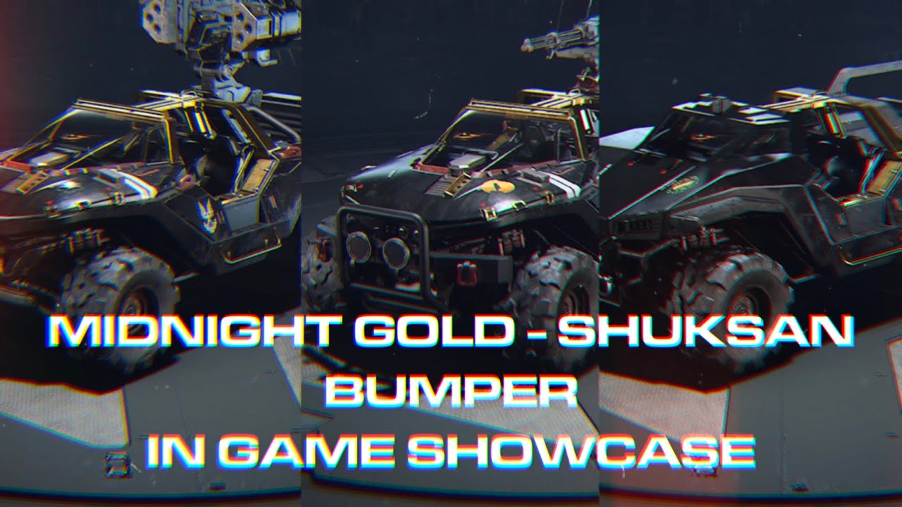 MIDNIGHT GOLD SHUSKAN BUMPER HCS DROPS HALO INFINITE YouTube