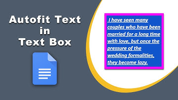 How to autofit text in google docs text box