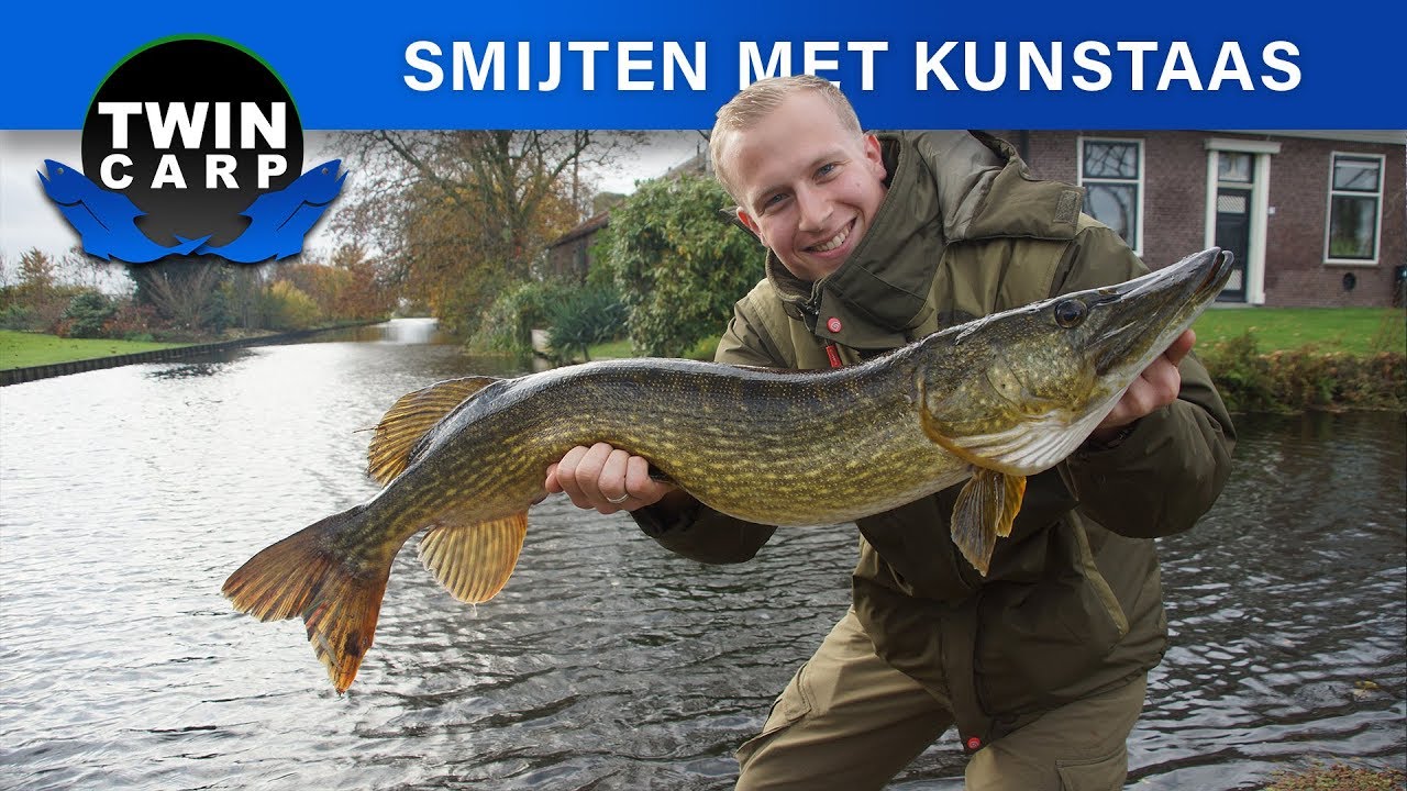 Snoekvissen vissen met kunstaas in de polder! YouTube