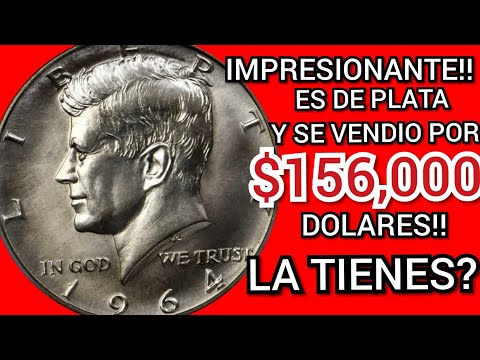 ??OJO?MUY VALIOSA Y RARA MONEDA DE MEDIO DOLAR? $156,000 DOLARES!! KENNEDY 1964 SP 68