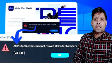 After Effects error: could Not convert Unicode Characters (23 :: 46) (SOLVED) in Hindi