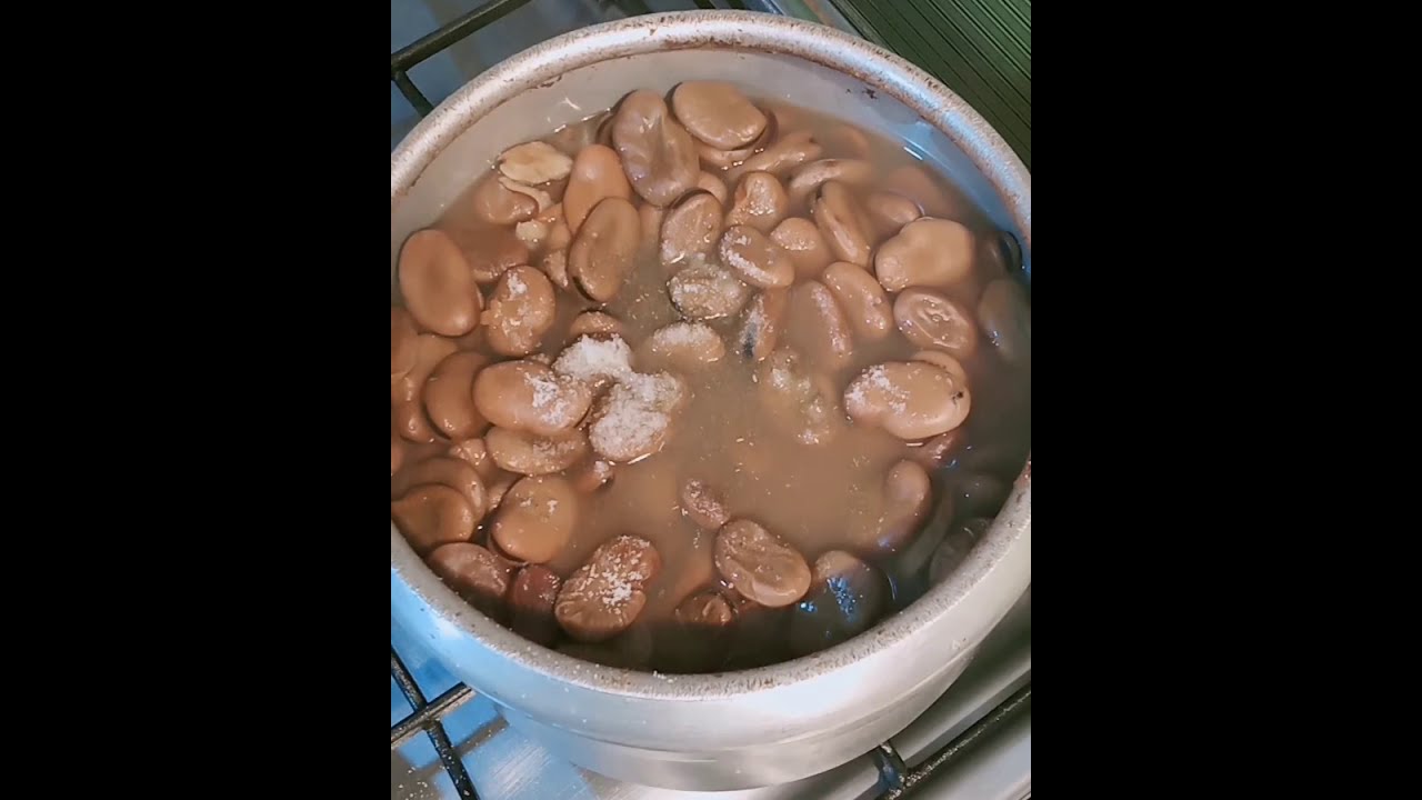 تحضير اكلة شعبية الفول اليابس طايب زبدة و مالح و بنين