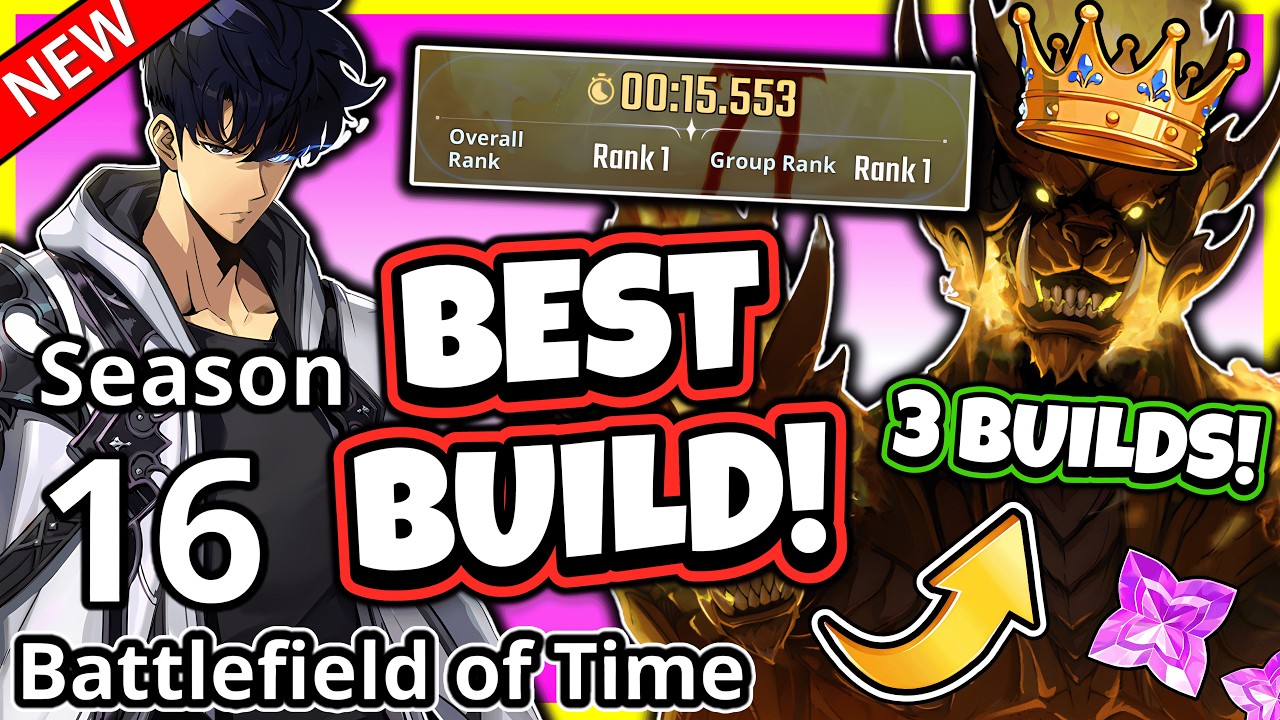CERBERUS 15s BATTLEFIELD OF TIME BEST BUILD GUIDE! 3 BUILDS! [Solo Leveling: Arise]