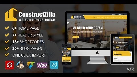 ConstructZilla : Construction, Building & Maintenance Business WP Theme
