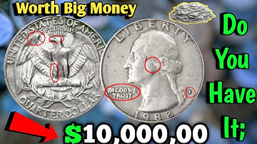 1982 p Error Washington Quarter Coin Value | How Much is a 1982 P Quarter Worth?