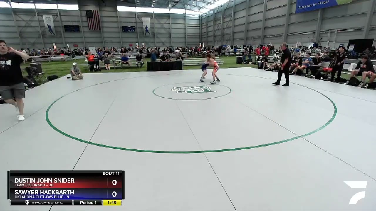 120 Lbs Round 3 (8 Team) - Dustin John Snider, Team Colorado Vs Sawyer Hackbarth, Oklahoma Outlaws