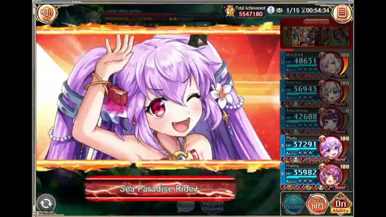 Kamihime Project - Wind Malicious+ Raid AAB ft. Fire Napoleon