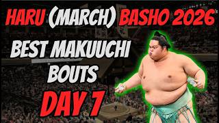 BEST BOUTS of DAY 7 | HARU (MARCH) Basho 2026 | Makkuchi Division | Sumo Wrestling in Japan