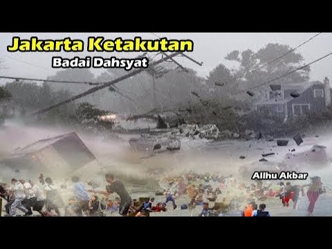 Jakarta AMBYARRR !!! Badai Hebat Sapu Jakarta Hari Ini, INFO BMKG HARI INI