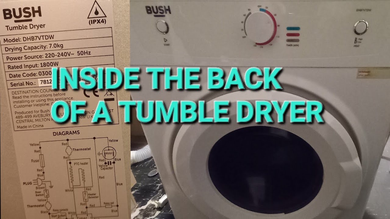 Bush Tumble Dryer (inside the back of our tumble dryer)..Scotland