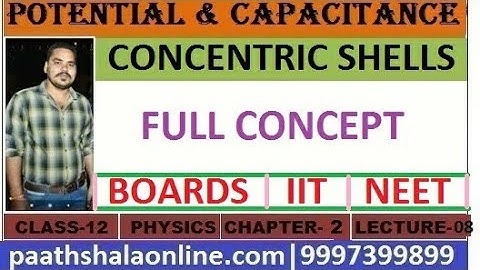 Physics class 12 chapter 2 | Potential and capacitance 08 | concentric shells | IIT | NEET | Boards