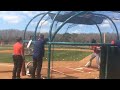 Josh Ockimey, a Boston Red Sox prospect, takes batting practice at spring training 2016