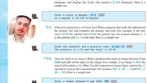 Chapter no 2 .// questions #1 to 24// introduction to python // Y Daniel Liang.