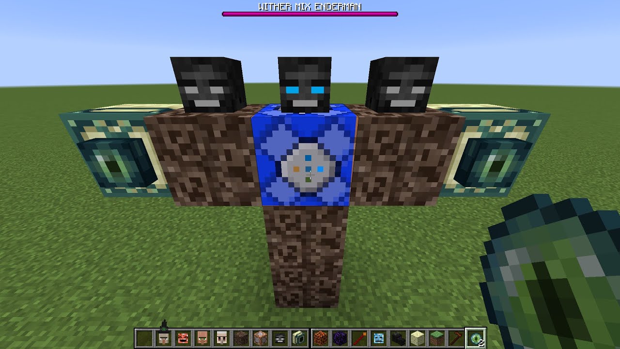 what if you create a WITHER MIX ENDERMAN in MINECRAFT - YouTube