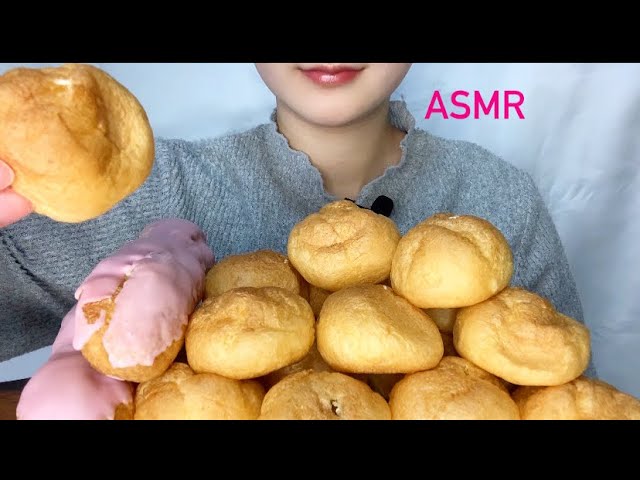 【ボツ動画】咀嚼音 ミニシュークリーム 苺のエクレア