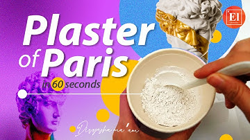 Plaster of Paris in 60 Seconds #Shorts | CaSO4. ½ H2O | Acid, Bases And Salts | Divyasha Ma