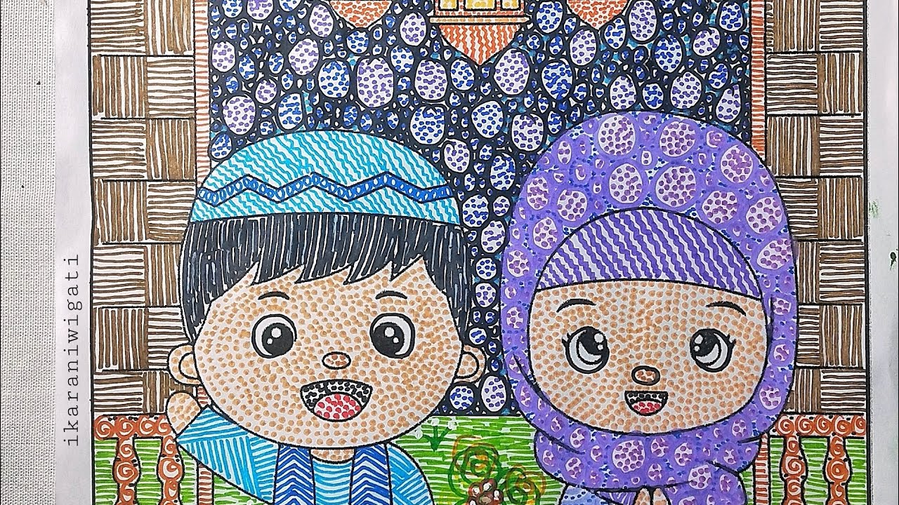 Mewarnai Dengan Teknik Kontur