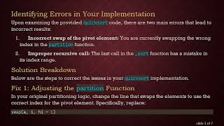 Understanding Quicksort Errors: How to Fix Your Python Implementation